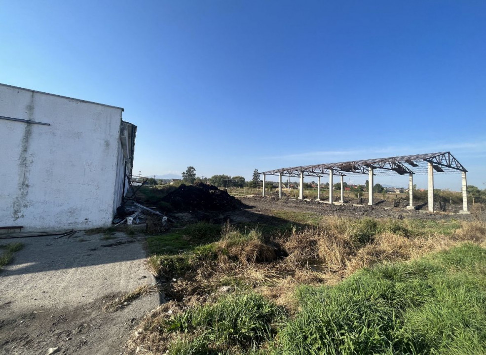 Proprietate industrială de vânzare – 4 hale + birouri + teren generos 