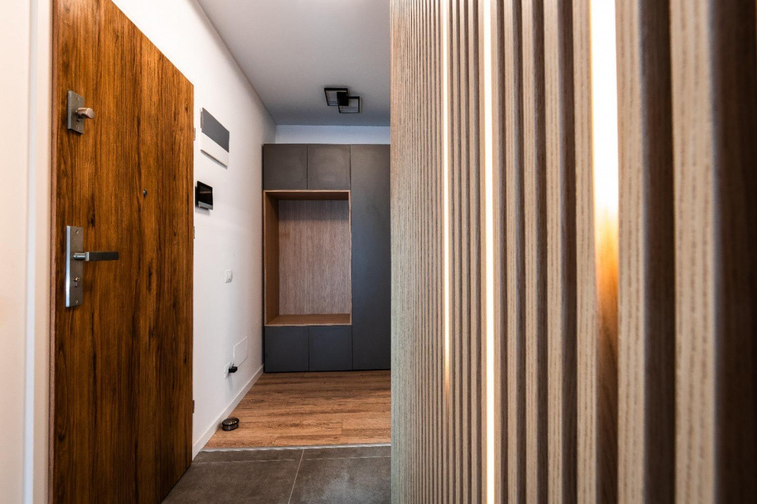 Studiou modern de închiriat în Brașov, terasă impresionantă