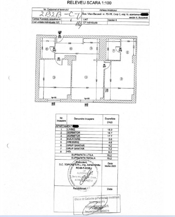 Apartament de Lux 3 Camere de inchiriat Rin Grand Hotel